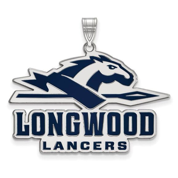 Sterling Silver Longwood U XL Enamel Pendant